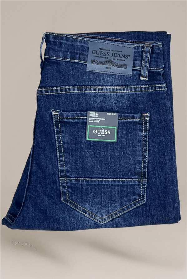 GUESS-Men’s Denim Jeans-Denim Dark blue-Slim fit
